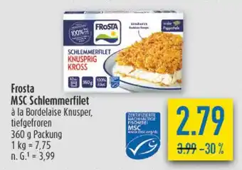 diska Frosta MSC Schlemmerfilet Angebot