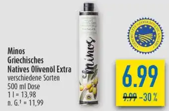 diska Minos Griechisches Natives Olivenöl Extra Angebot