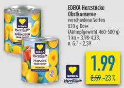 diska EDEKA Herzstücke Obstkonserve Angebot