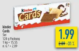 diska kinder Cards 5er Angebot