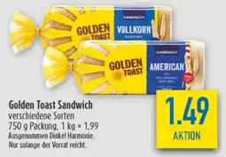 diska Golden Toast Sandwich Angebot