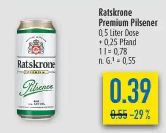 diska Ratskrone Premium Pilsener Angebot