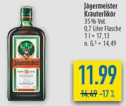 diska Jägermeister Kräuterlikör Angebot