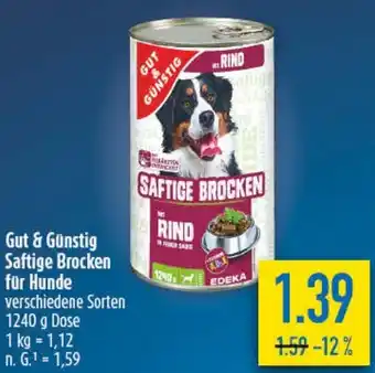 diska Gut & Günstig Saftige Brocken für Hunde Angebot