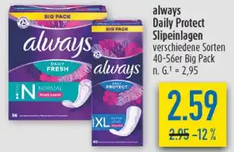 diska always Daily Protect Slipeinlagen Angebot