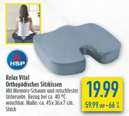 diska HSP Relax Vital Orthopädisches Sitzkissen Angebot