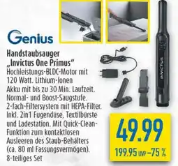 diska Genius Handstaubsauger ,,Invictus One Primus" Angebot