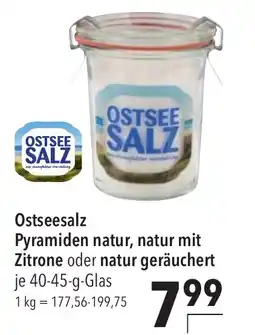 CITTI Markt Ostseesalz Pyramiden natur, natur mit Zitrone oder natur geräuchert Angebot