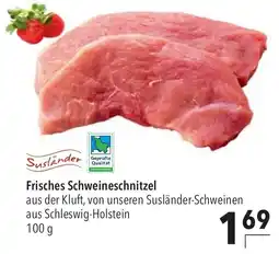 CITTI Markt Susländer Frisches Schweineschnitzel Angebot