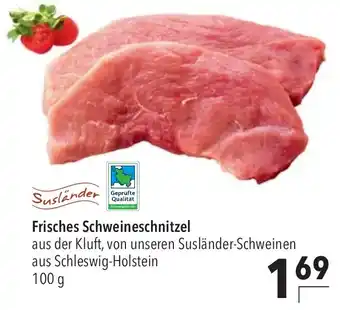 CITTI Markt Susländer Frisches Schweineschnitzel Angebot