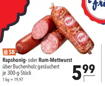 CITTI Markt SB Rapshonig- oder Rum-Mettwurst Angebot