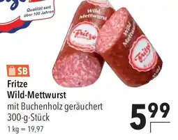 CITTI Markt SB Fritze Wild-Mettwurst Angebot