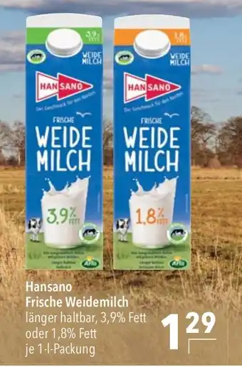 CITTI Markt Hansano Frische Weidemilch Angebot