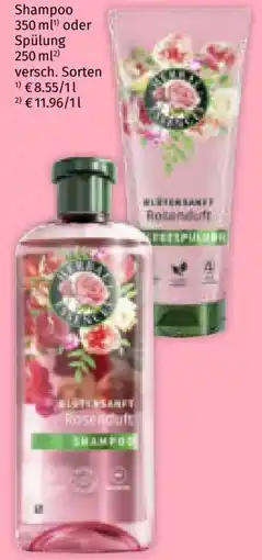 Müller Herbal Essences Blütensanft Rosenduft Shampoo Angebot