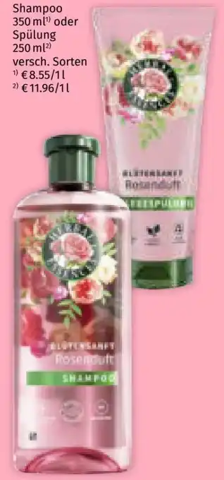 Müller Herbal Essences Blütensanft Rosenduft Shampoo Angebot