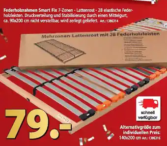 Zurbrüggen Federholzrahmen Smart Angebot