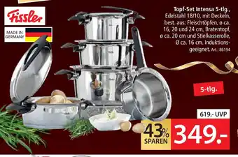 Zurbrüggen Fissler Topf-Set Intensa 5-tlg. Angebot