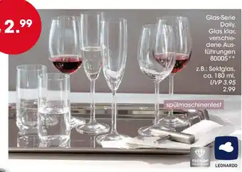 Möbel Martin Glas-Serie Daily LEONARDO Angebot