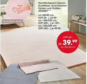 Möbel Martin Hochflorteppich Angebot