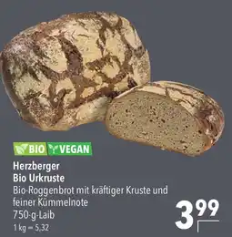 CITTI Markt BIO VEGAN Herzberger Bio Urkruste Angebot