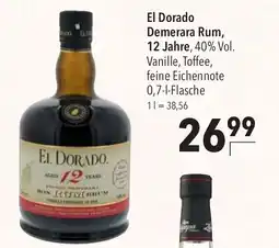 CITTI Markt El Dorado Demerara Rum, 12 Jahre Angebot