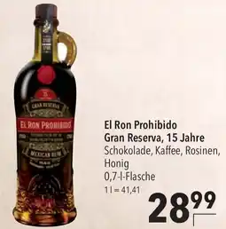 CITTI Markt El Ron Prohibido Gran Reserva, 15 Jahre Angebot