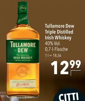 CITTI Markt Tullamore Dew Triple Distilled Irish Whiskey Angebot