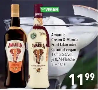 CITTI Markt Amarula Cream & Marula Fruit Likor oder Coconut vegan Angebot