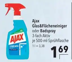 CITTI Markt Ajax Glas&Flächeneiniger oder Badspray Angebot