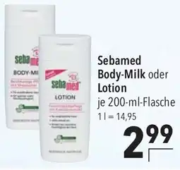 CITTI Markt Sebamed Body-Milk oder Lotion Angebot