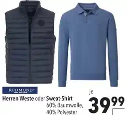 CITTI Markt REDMOND Herren Weste oder Sweat-Shirt Angebot