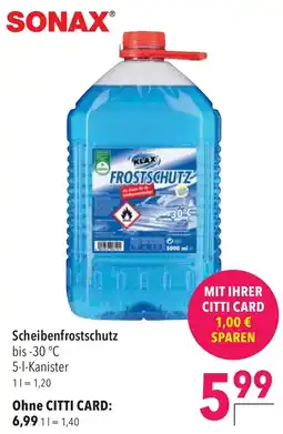 CITTI Markt SONAX Scheibenfrostschutz Angebot