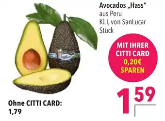 CITTI Markt Avocados,,Hass" Angebot