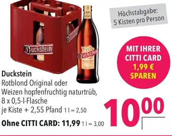 CITTI Markt Duckstein Angebot