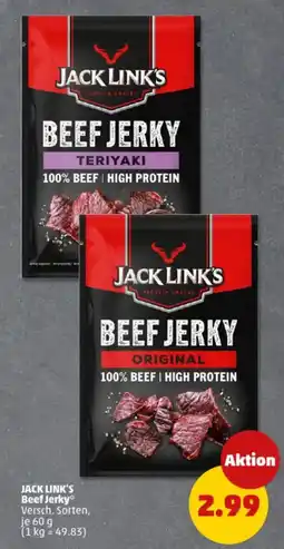 PENNY JACK LINK'S Beef Jerky Angebot