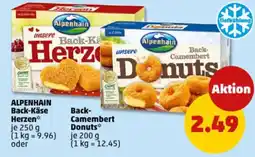 PENNY ALPENHAIN Back-Käse Herzen oder Back- Camembert Donuts Angebot