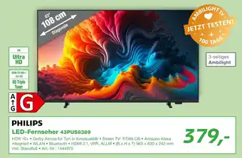 EP Philips led-fernseher 43pus8389 Angebot