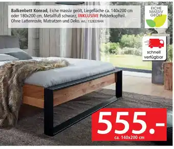 Zurbrüggen Linea natura balkenbett konrad Angebot