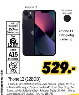 MEDIMAX Apple iphone 13 (128gb) Angebot