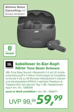 EP Jbl kabelloser in-ear-kopfhörer tune beam schwarz Angebot