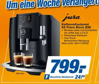 Expert Jura kaffeevollautomat e8 piano black (eb) Angebot