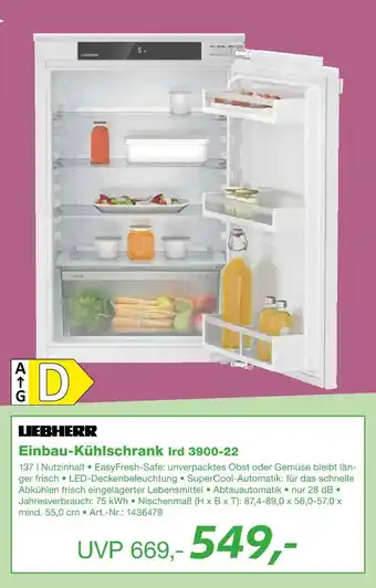 EP Liebherr einbau-kühlschrank ird 3900-22 Angebot