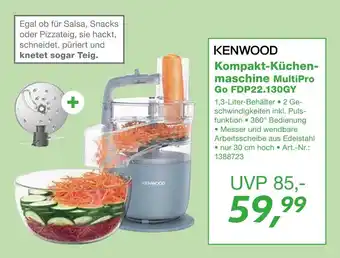 EP Kenwood kompakt-küchenmaschine multipro go fdp22.130gy Angebot