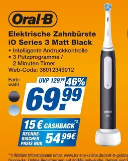 Expert Oral-b elektrische zahnbürste io series 3 matt black Angebot