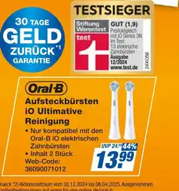 Expert Oral-b aufsteckbürsten io ultimative reinigung Angebot