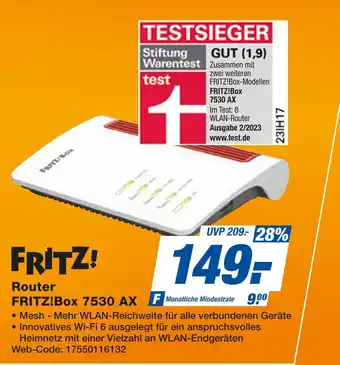 Expert Fritz!box router 7530 ax Angebot