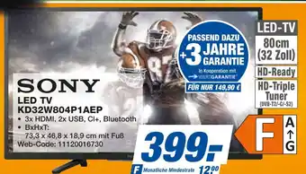 Expert Sony led tv kd32w804p1aep Angebot