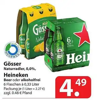 Famila Nord Ost Gösser Oder Heineken 6x0,33L Angebot