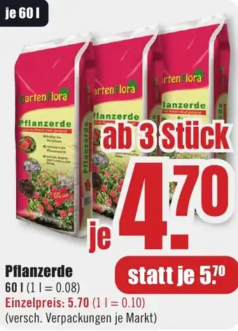 B1 Discount Baumarkt Pflanzerde Angebot