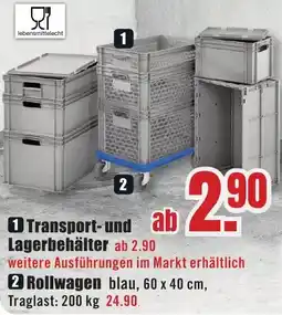 B1 Discount Baumarkt Transport-und Lagerbehälter Angebot